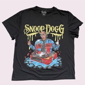 Dogg Supply by Snoop Dogg T-Shirt XL Men's Black Logo Drip Graphic Crew Neck